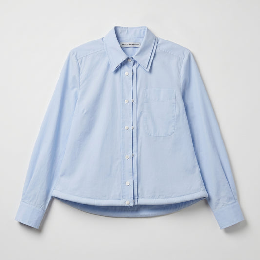 Padded Hem Cotton Shirt