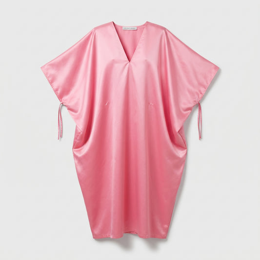 Pink Silk Kaftan Dress