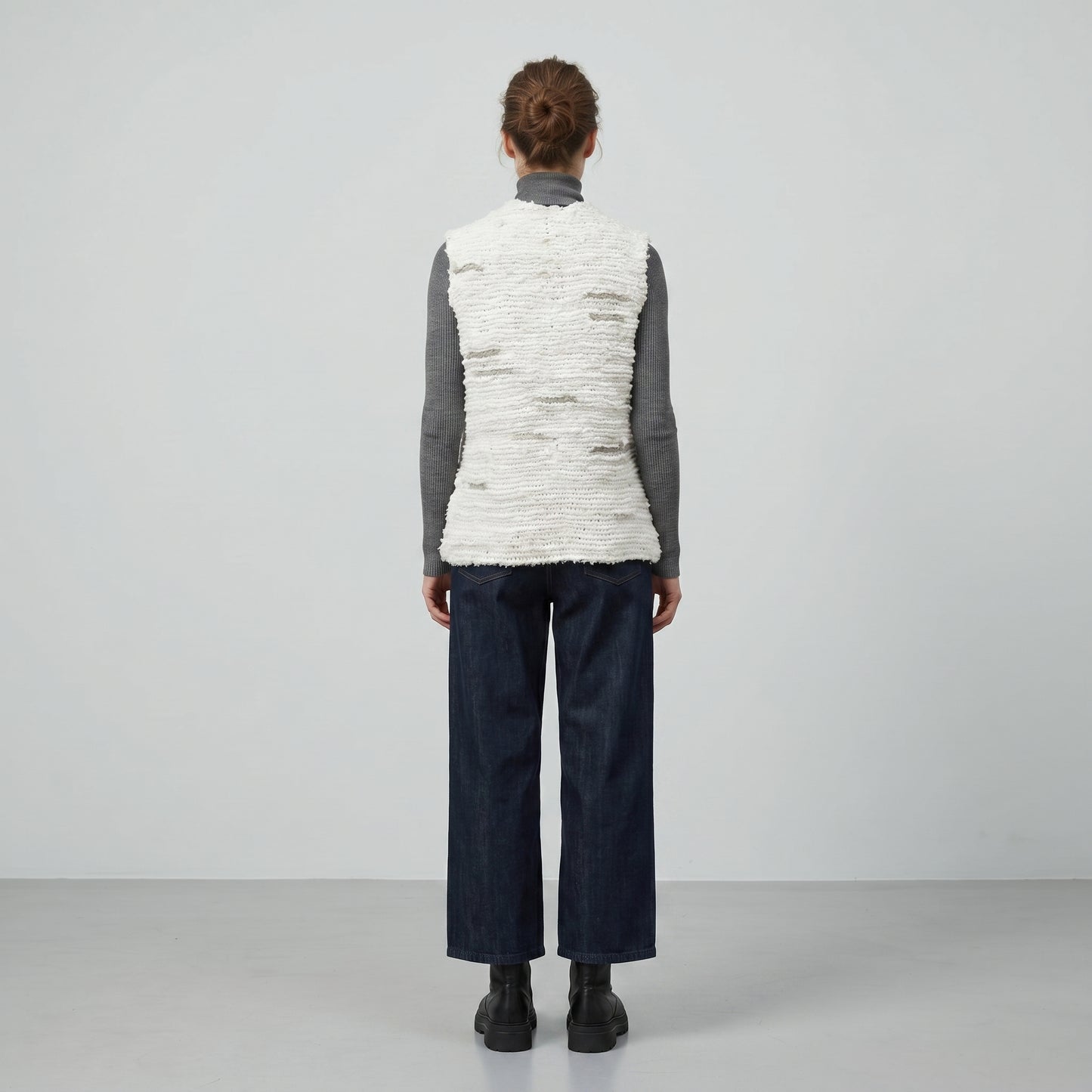 Artisanal Textured Knit Vest