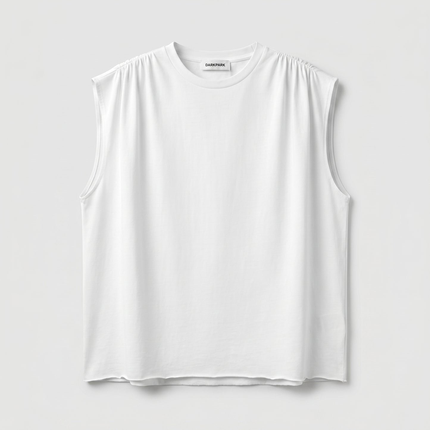 Minimalist Pleated Shoulder Tank