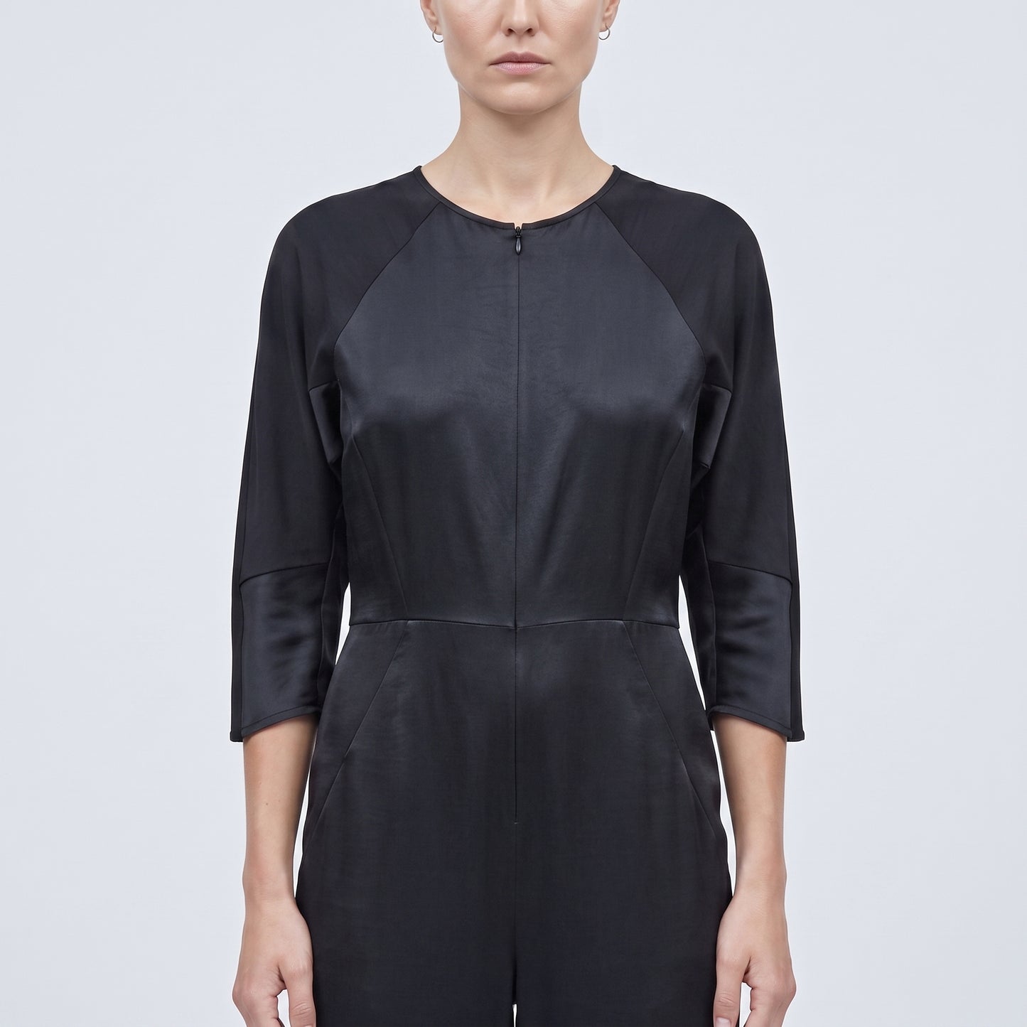 Sleek Tailored Black Jumpsuit