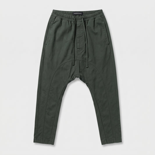 Dropped Crotch Drawstring Trousers