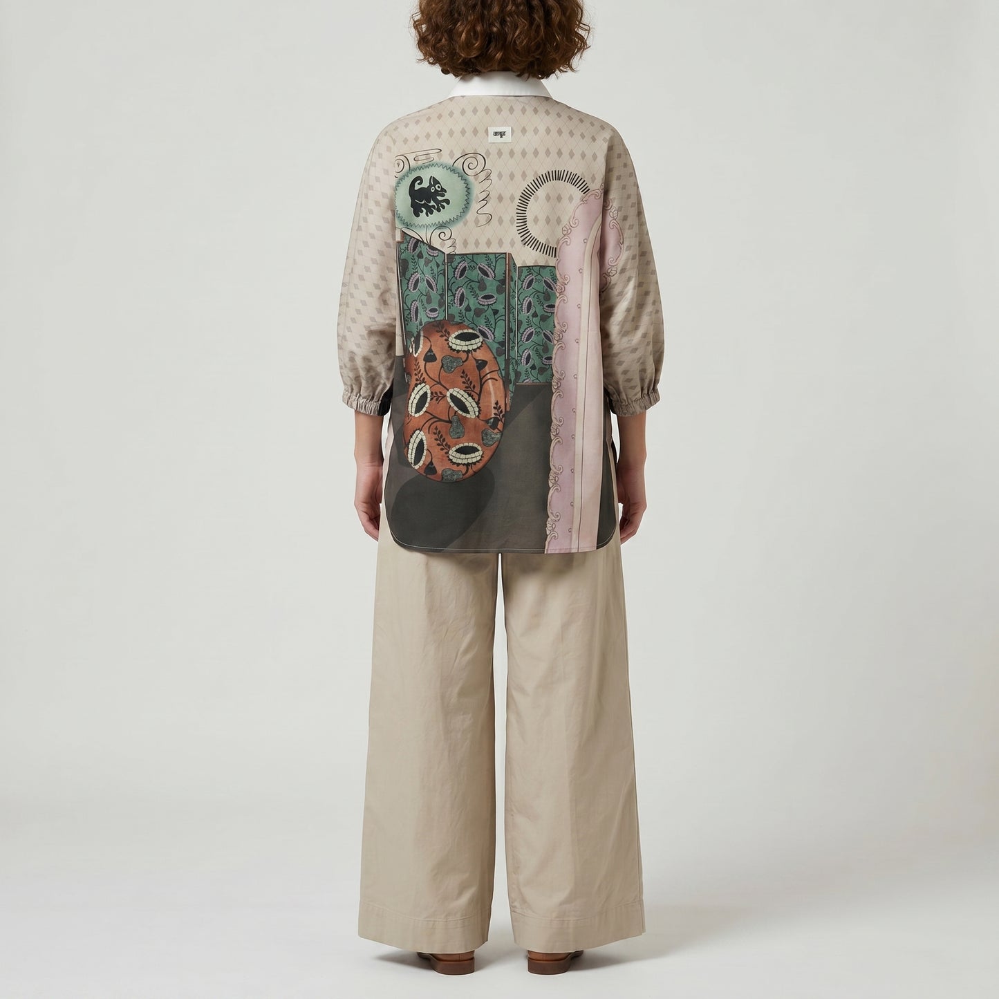 Graphic Printed Oversized Shirt