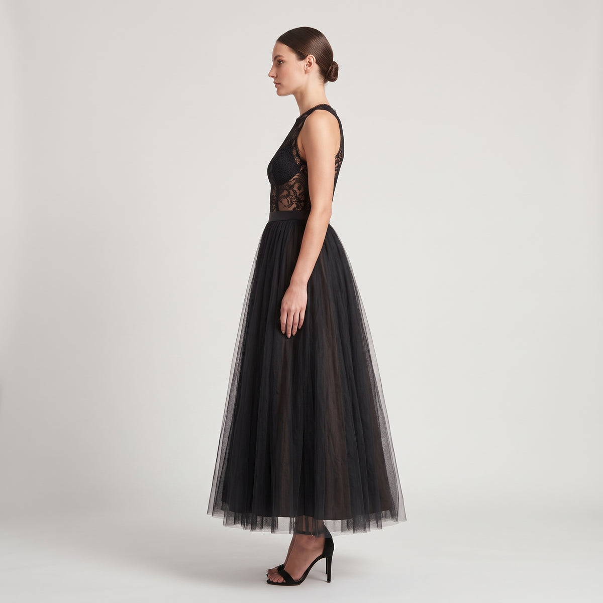 Voluminous Black Tulle Skirt