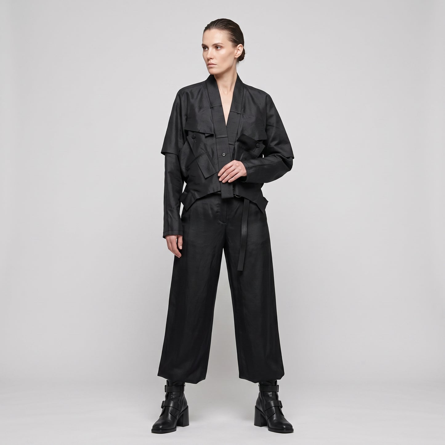 Architectural Layered Utility Jacket