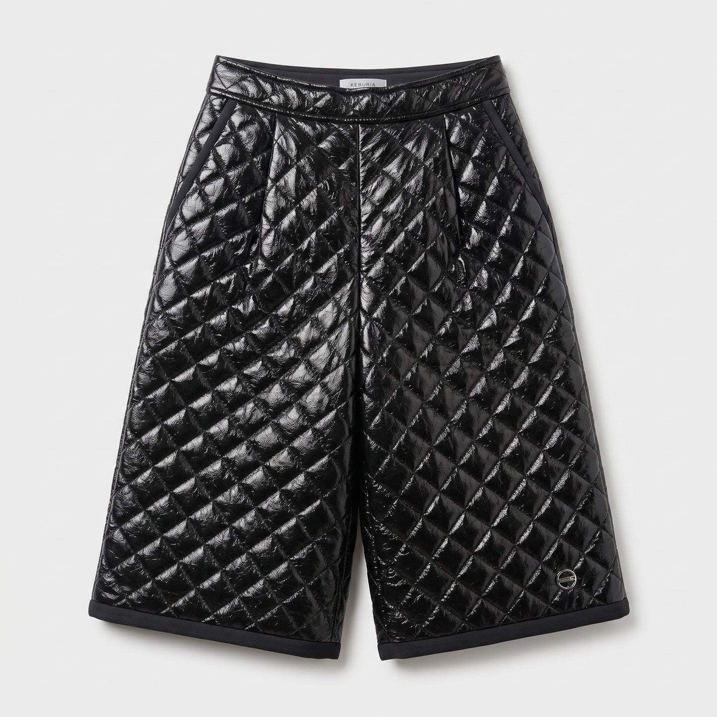 Quilted High-Waist Culottes