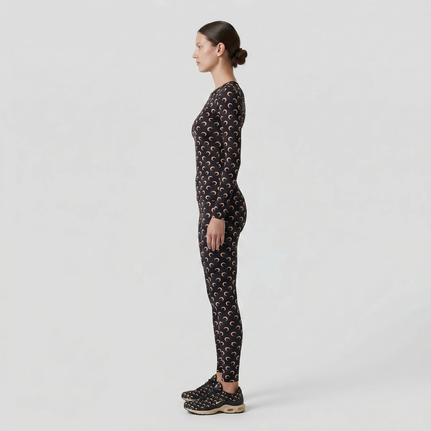 Crescent Moon Print Top