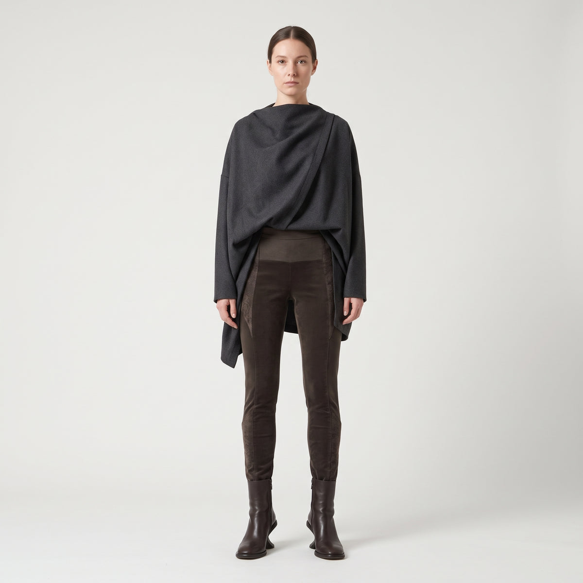 Textured Panel Slim Fit Trousers
