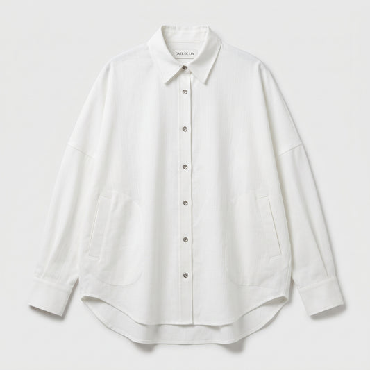 Essential Oversized White Cotton Shirt
