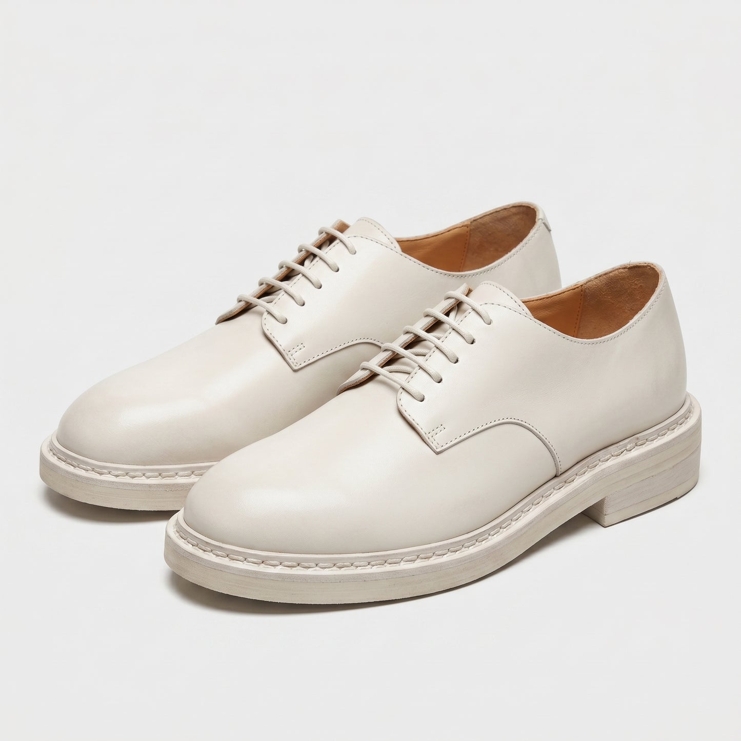 Chunky Leather Derby Shoes