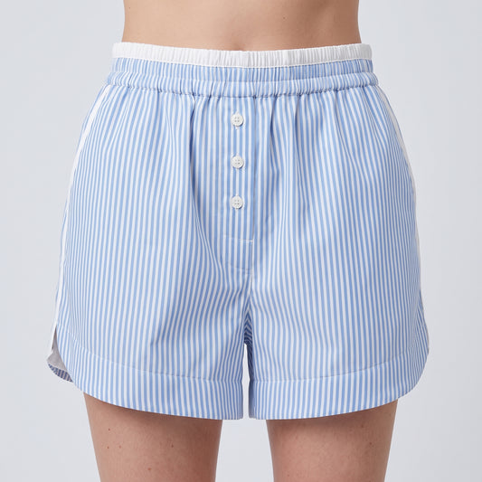 Striped Cotton Boxer Shorts