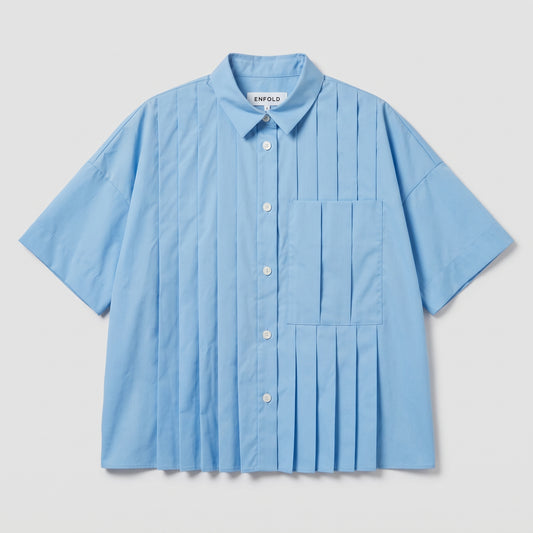 Pleated Short Sleeve Shirt