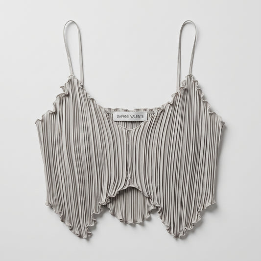 Pleated Asymmetric Cami Top