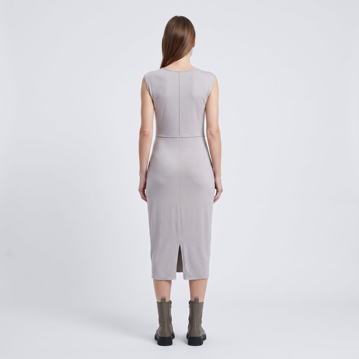 Minimalist Sleeveless Midi Dress