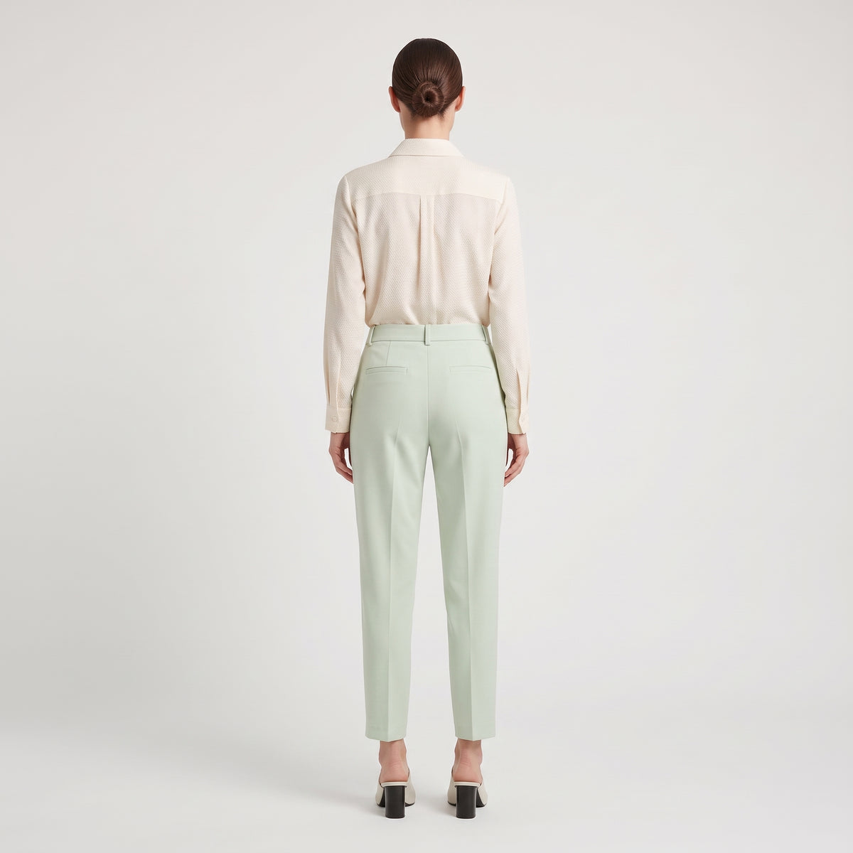 Tailored Pastel Slim Trousers