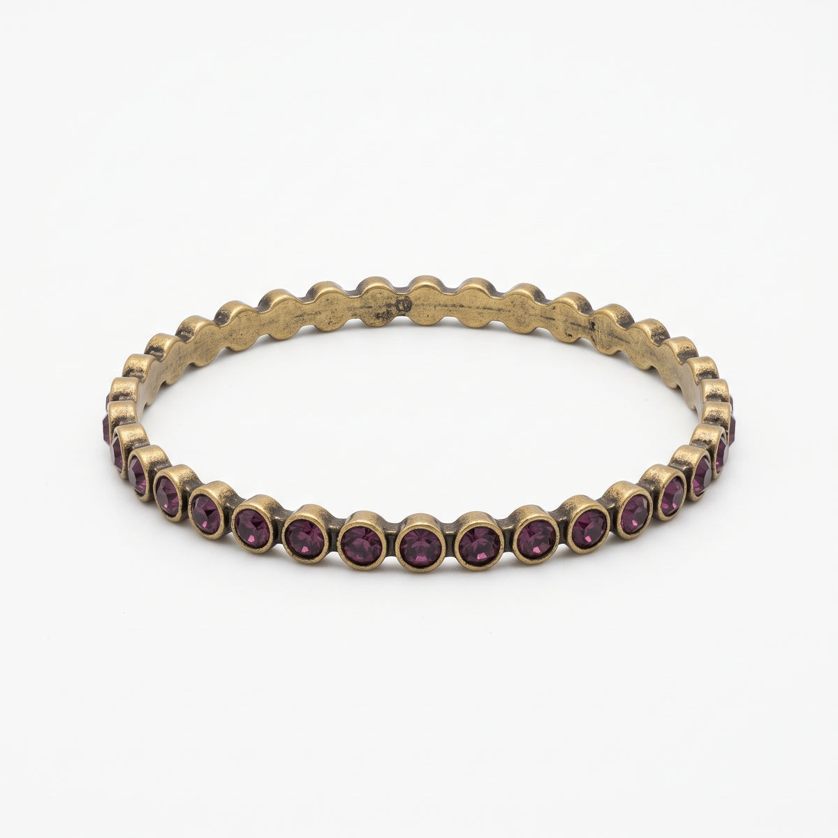 Vintage Crystal Bezel Bangle
