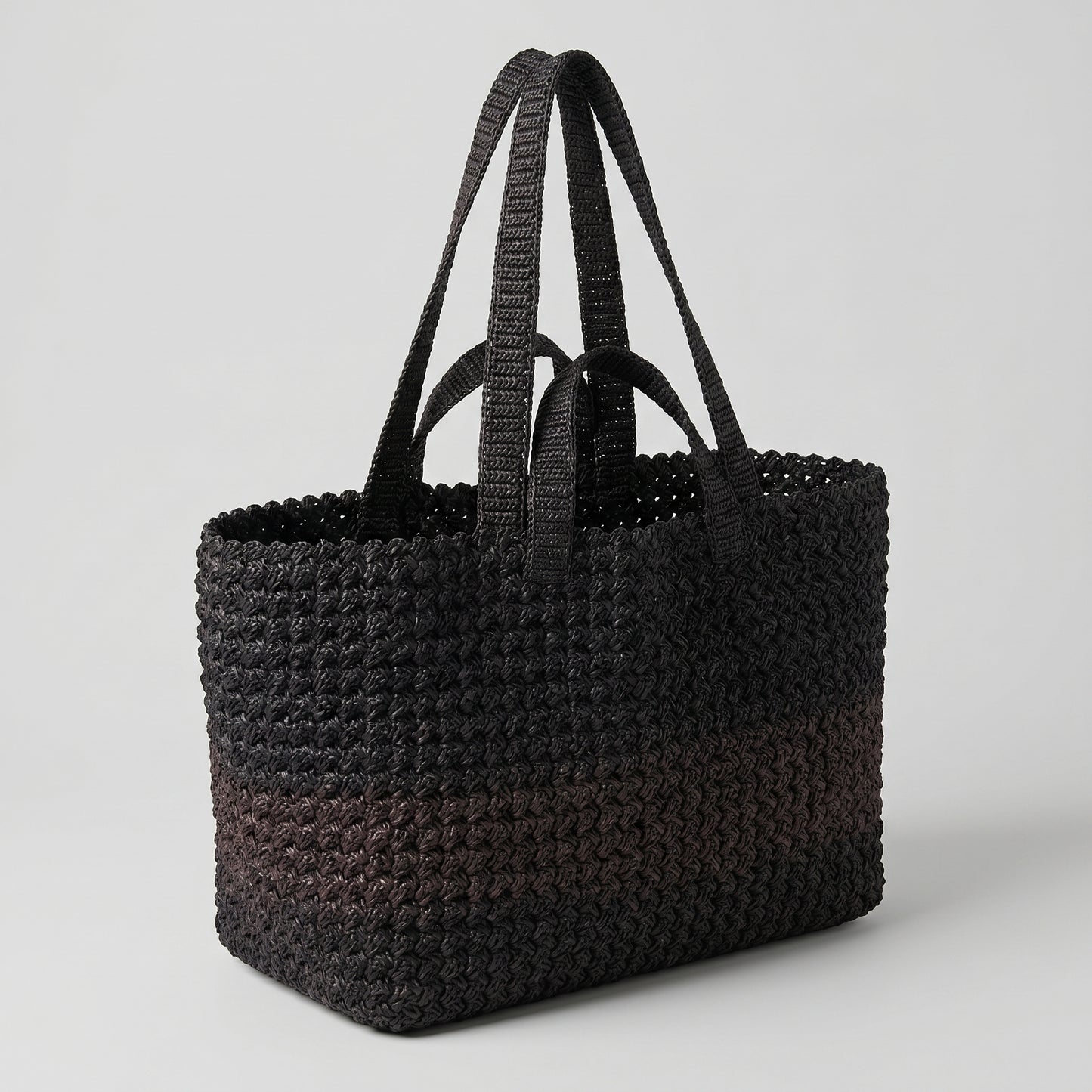 Woven Dual Handle Tote Bag