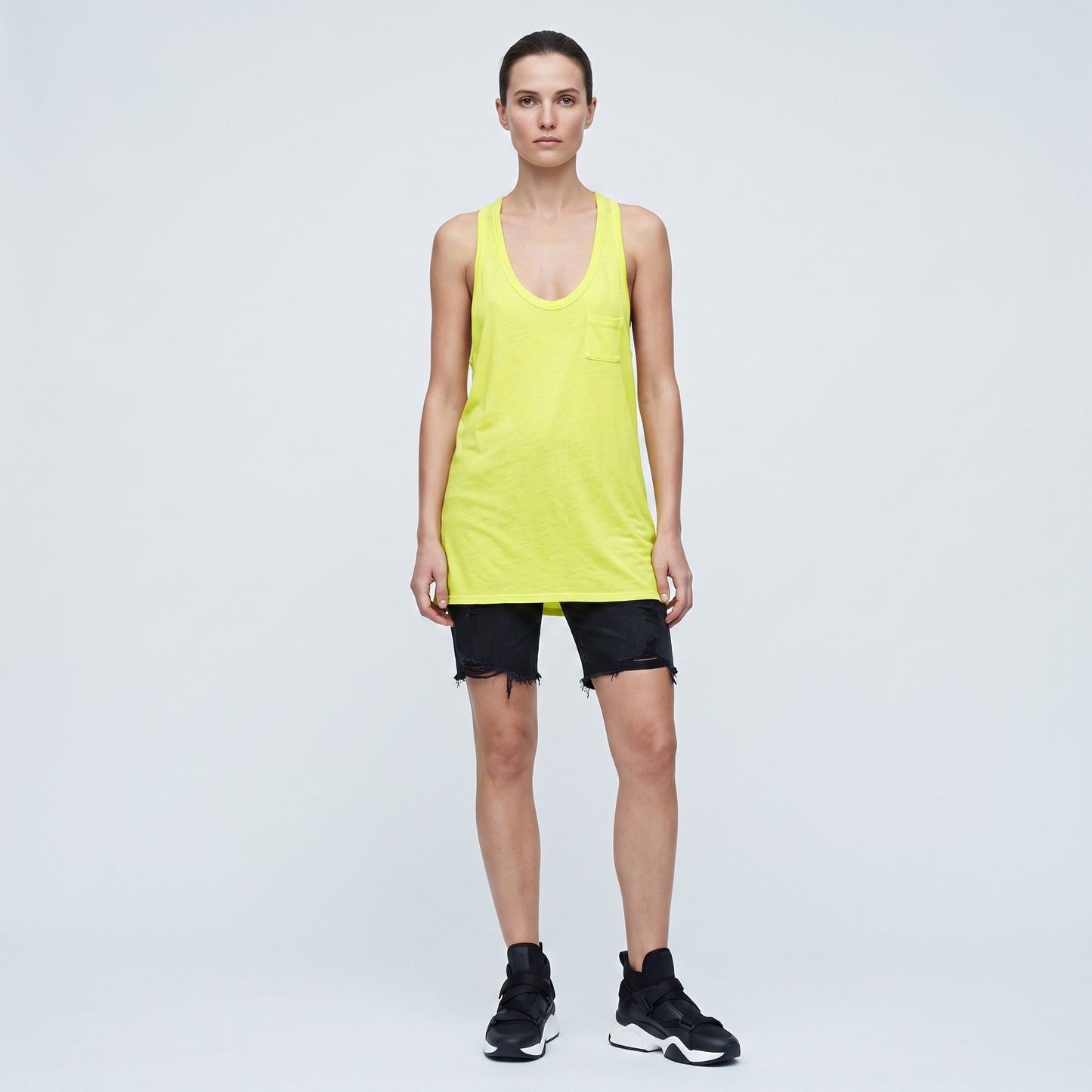 Neon Racerback Pocket Tank Dress
