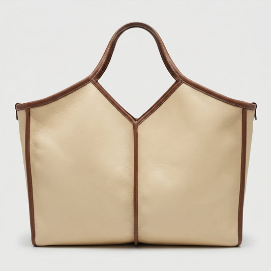 Calella Squared Leather Tote