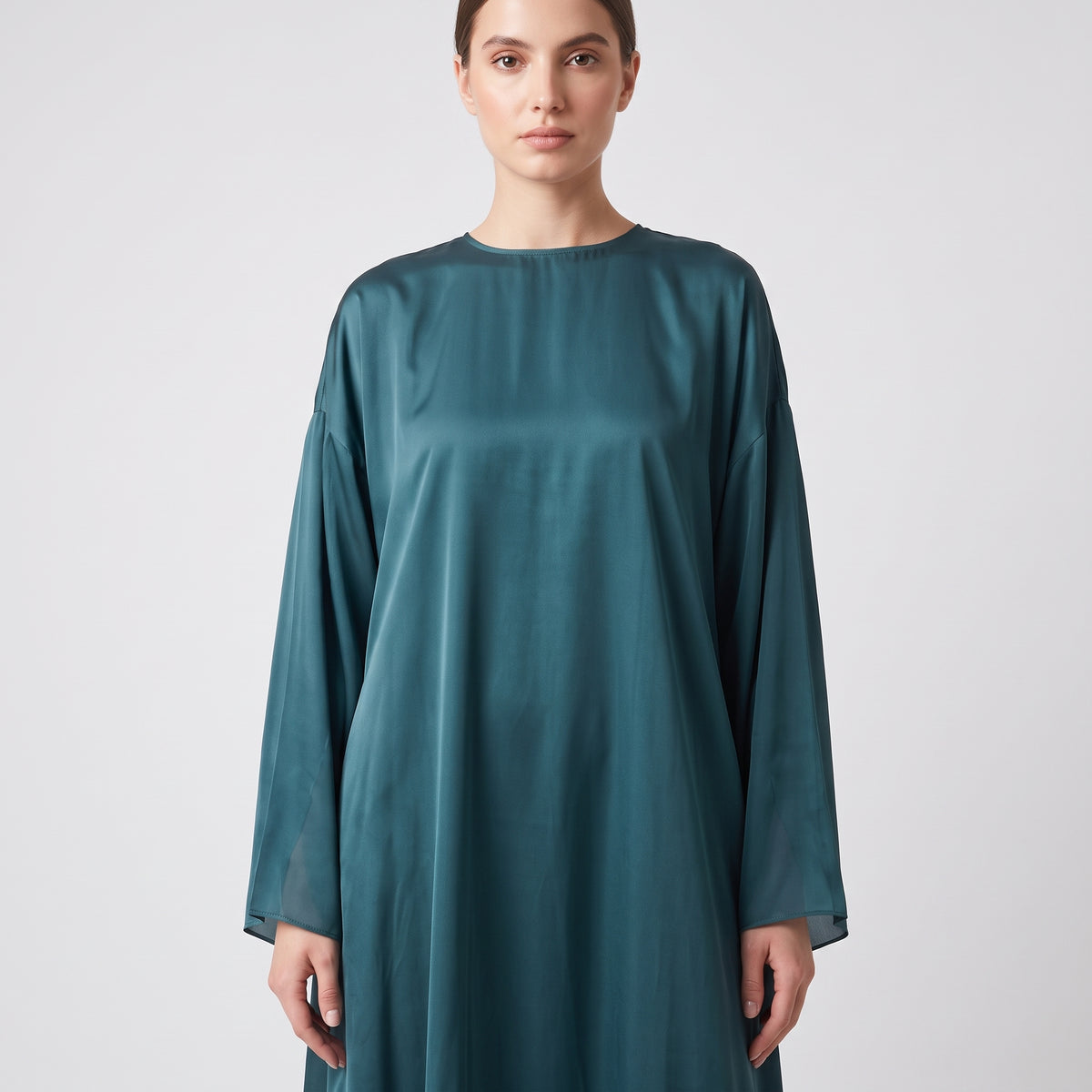 Satin Midi Relaxed Dress