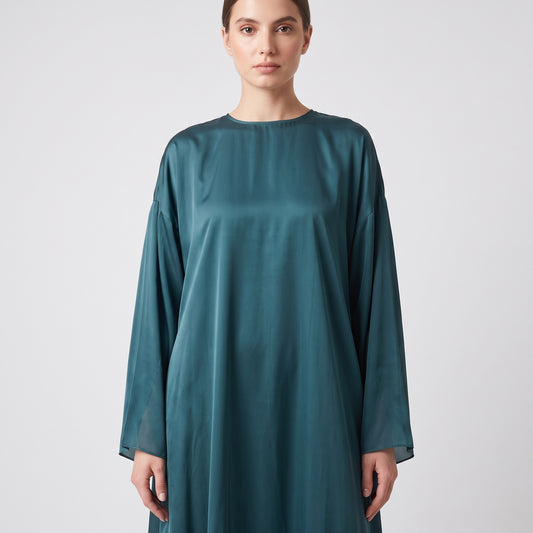 Satin Midi Relaxed Dress