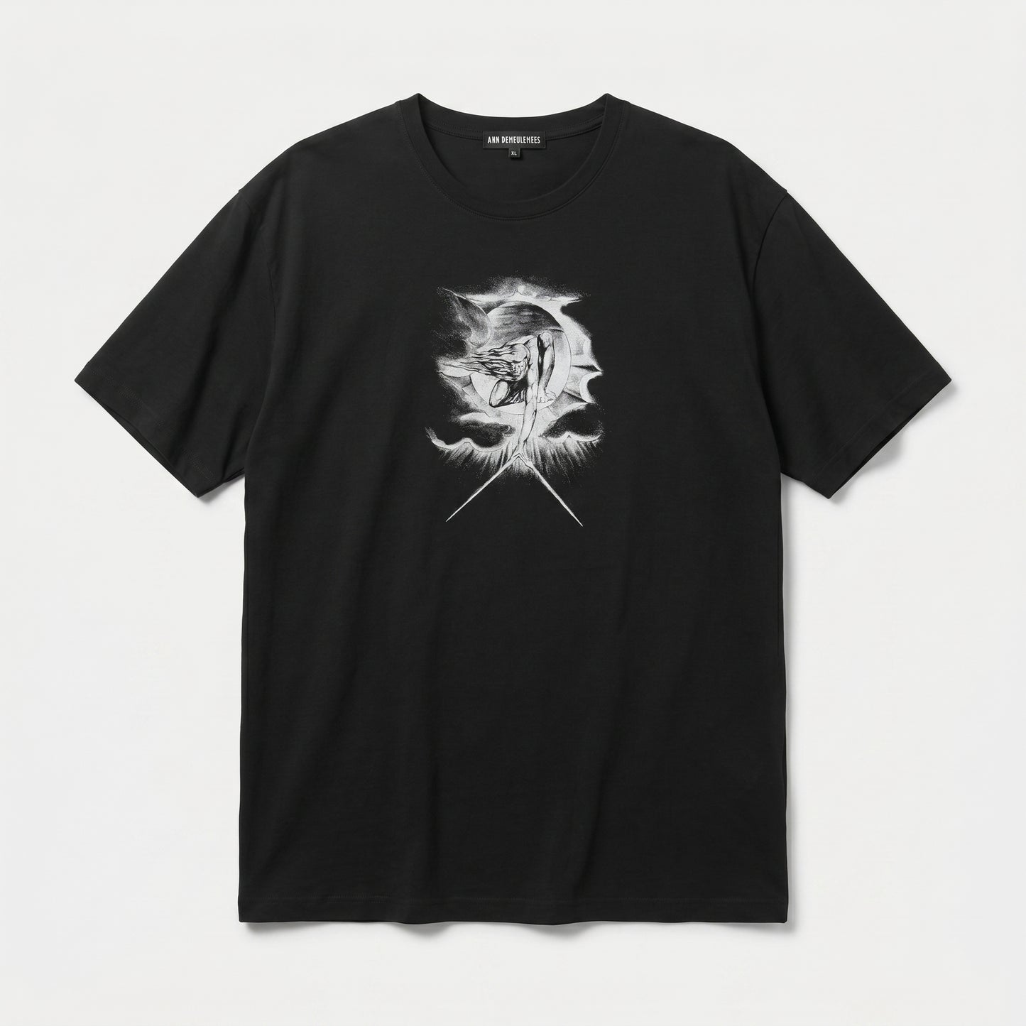 Graphic Print Cotton Crewneck Tee