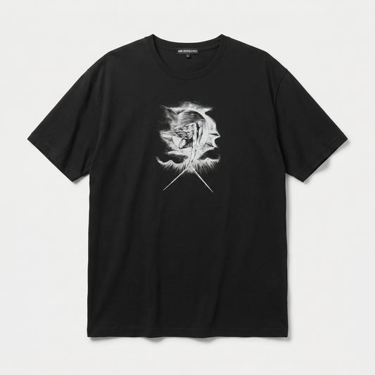 Graphic Print Cotton Crewneck Tee