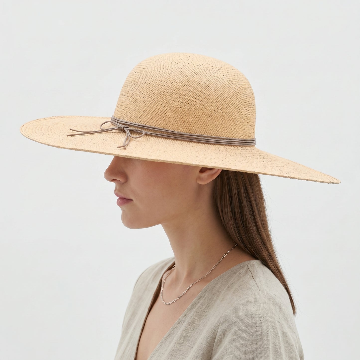 Wide Brim Straw Sun Hat