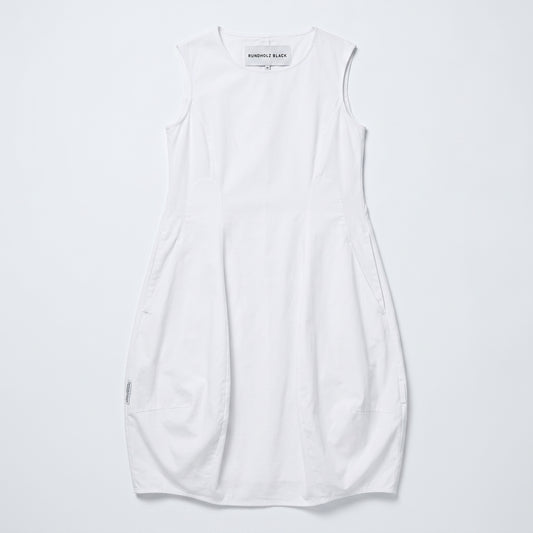 Minimalist Sleeveless White Dress
