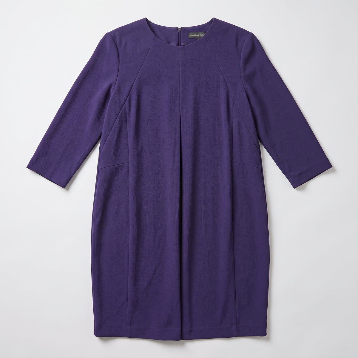 Elegant Deep Purple Shift Dress