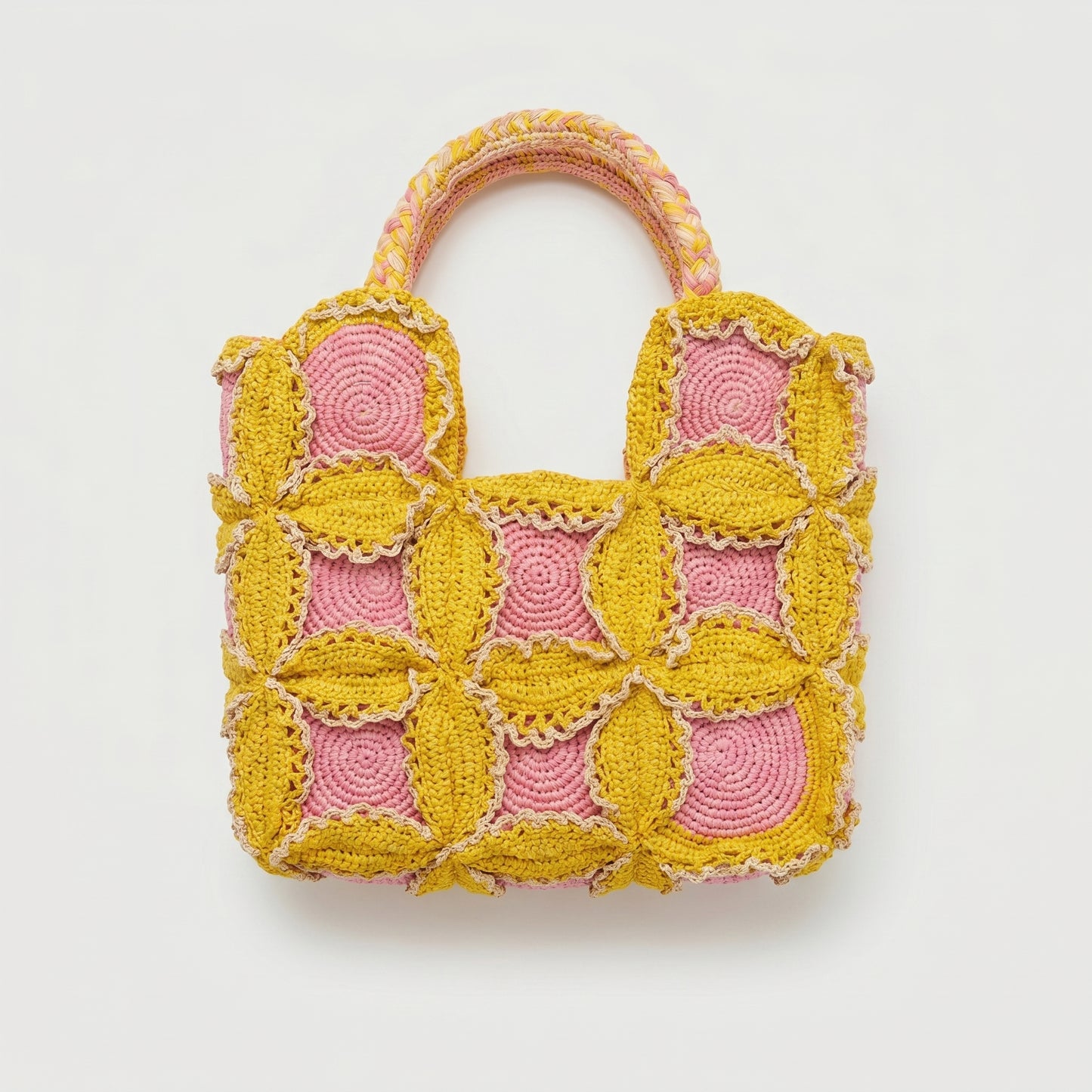 Handcrafted Floral Crochet Tote