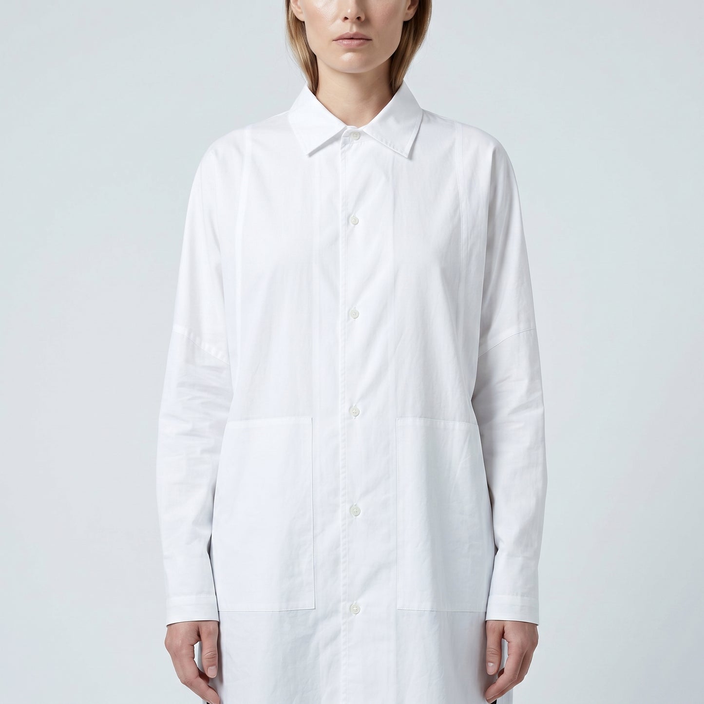 Oversized Longline Cotton Shirt
