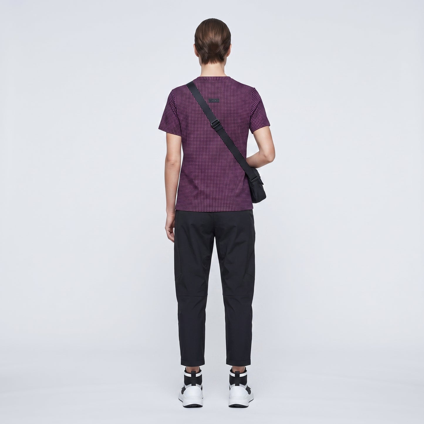 Technical Patterned Crewneck T-Shirt