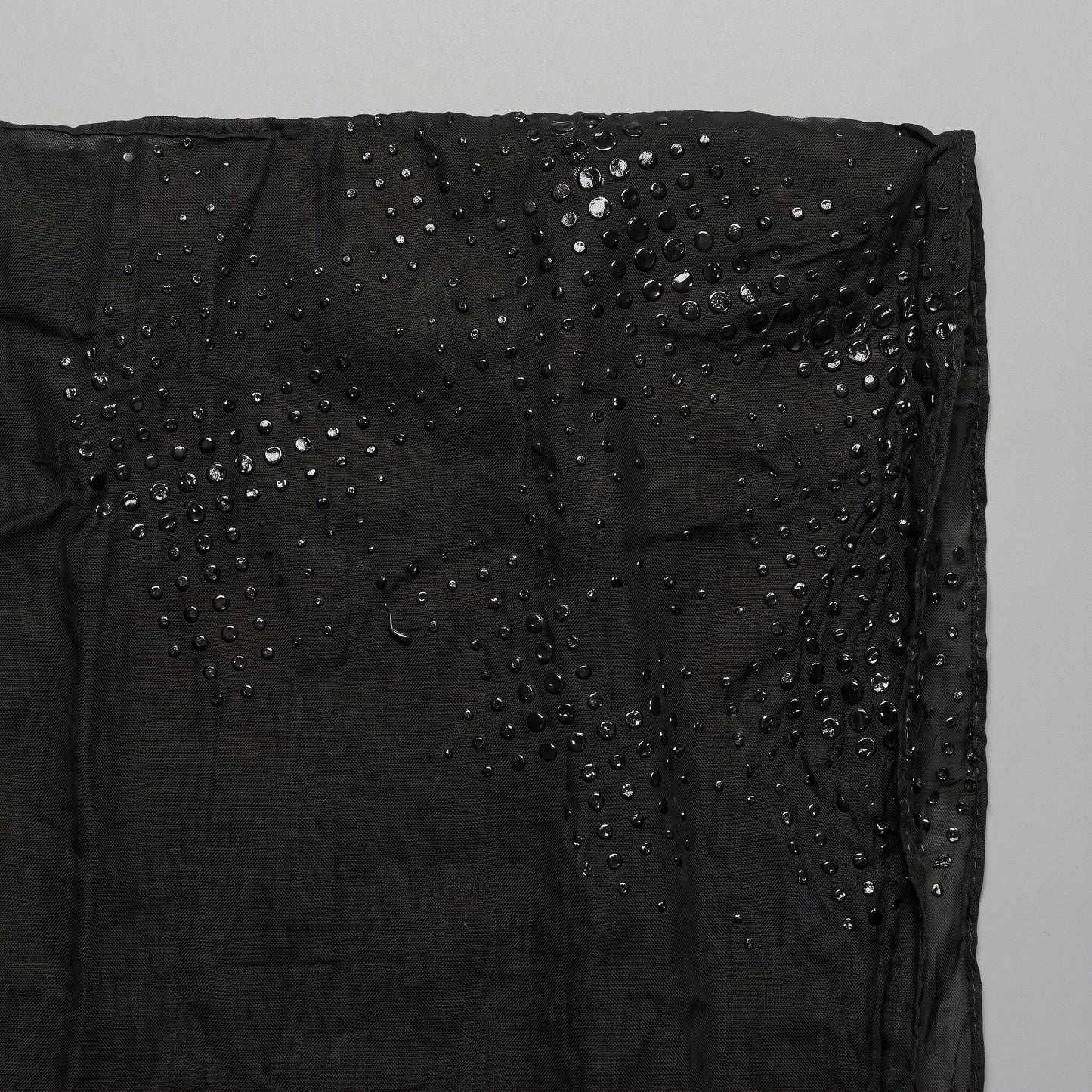 Perforated Lightweight Black Scarf