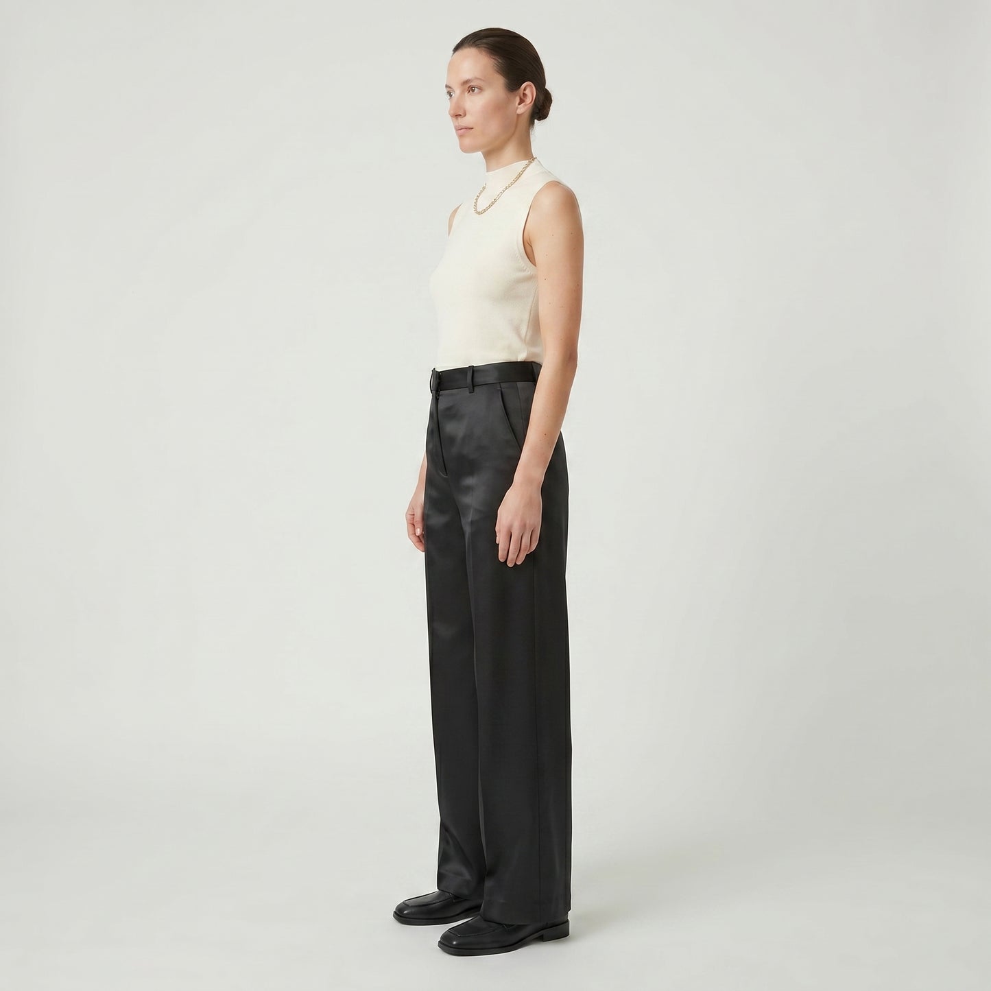Lanai Satin Wide-Leg Trousers