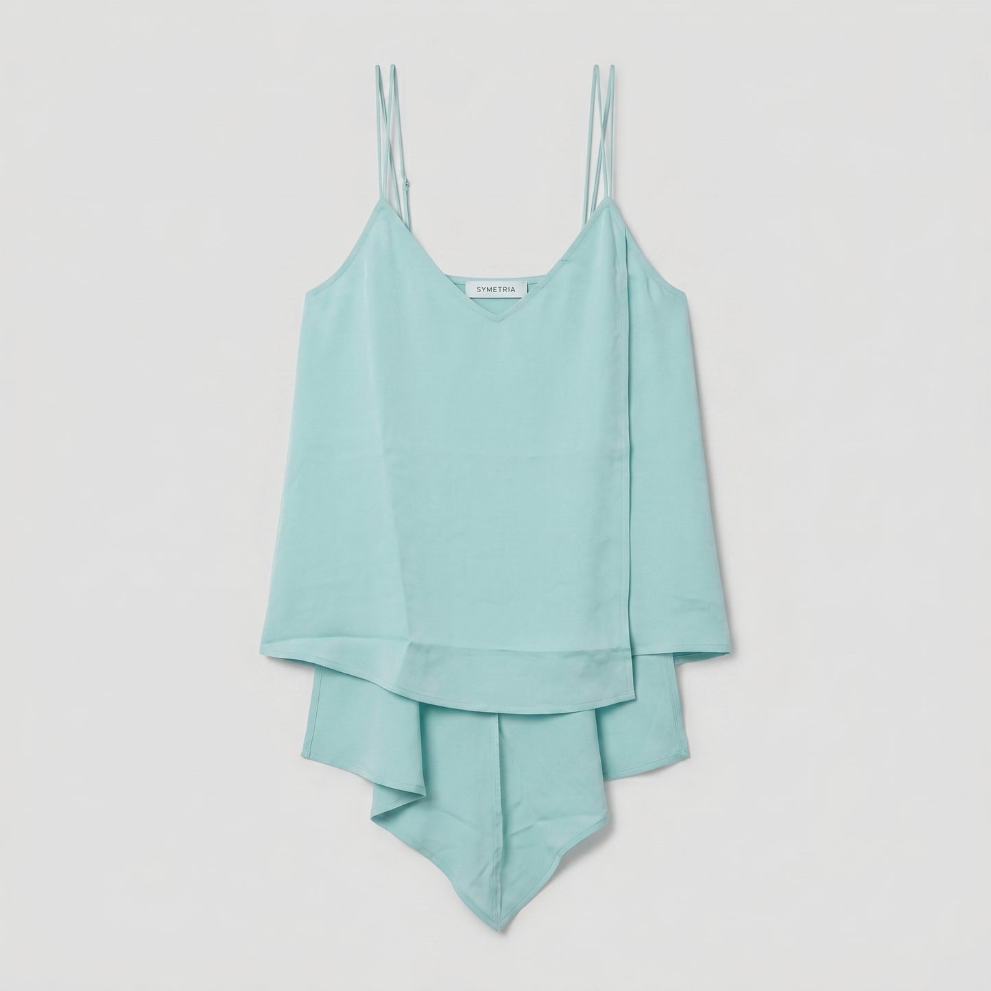 Layered Asymmetric Mint Camisole