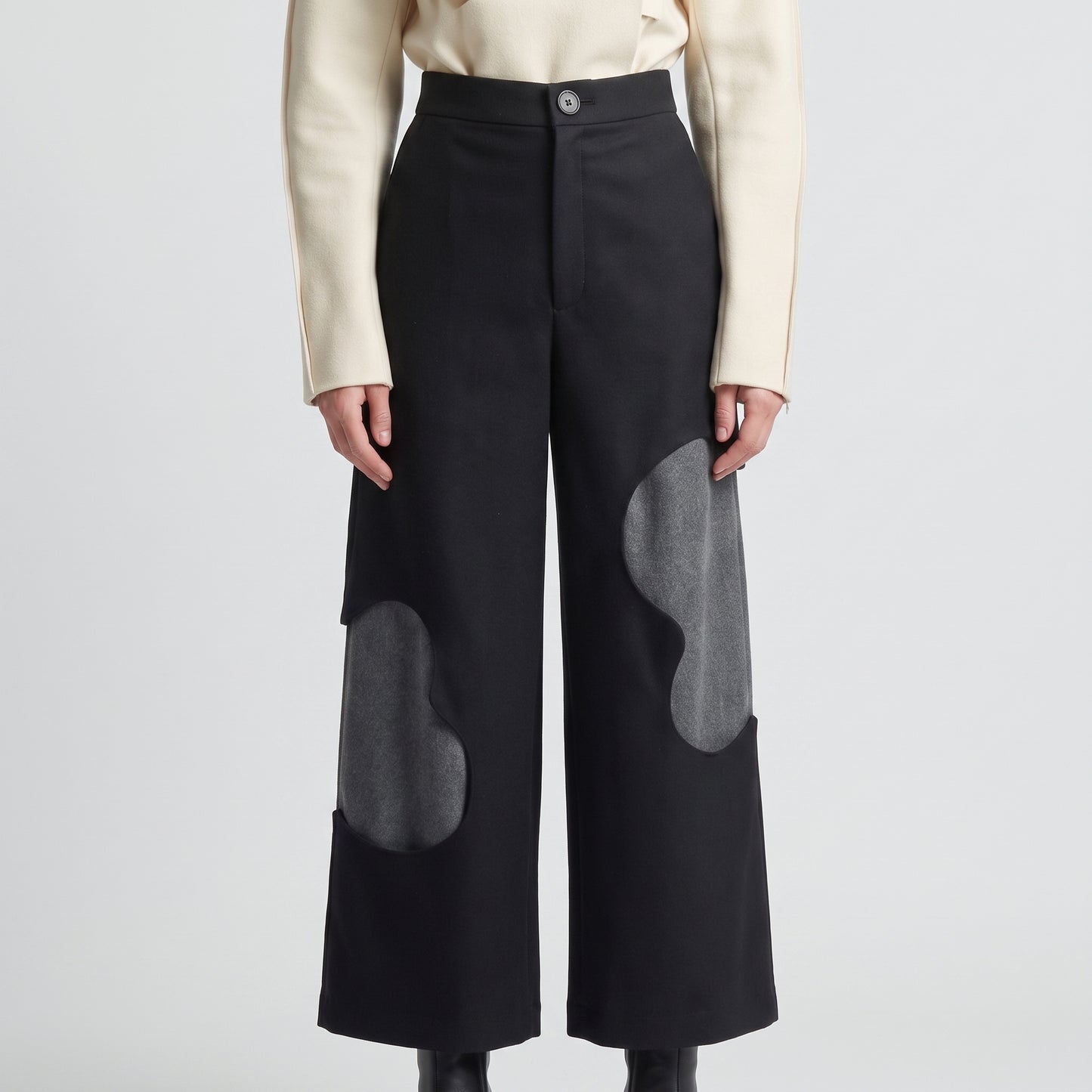 Sculptural Cutout Tailored Trousers