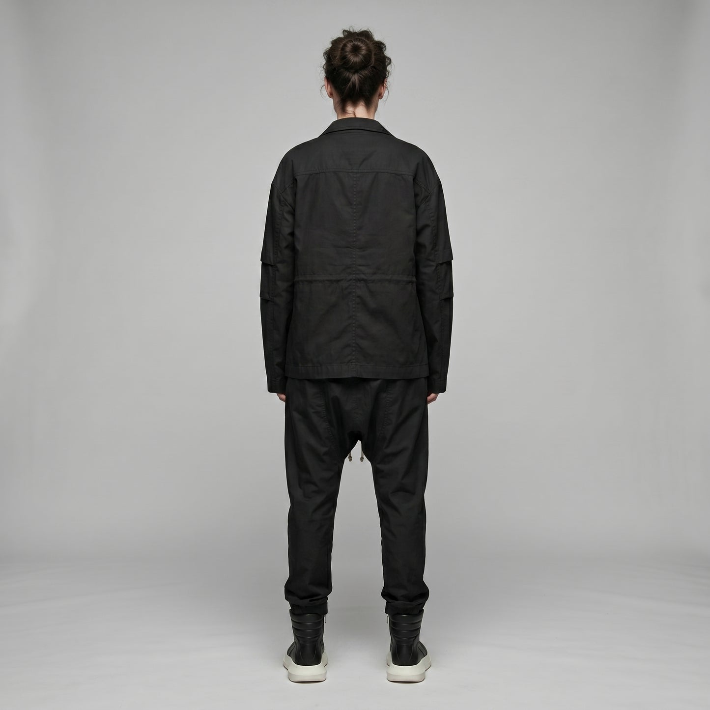 Drop Crotch Drawstring Trousers