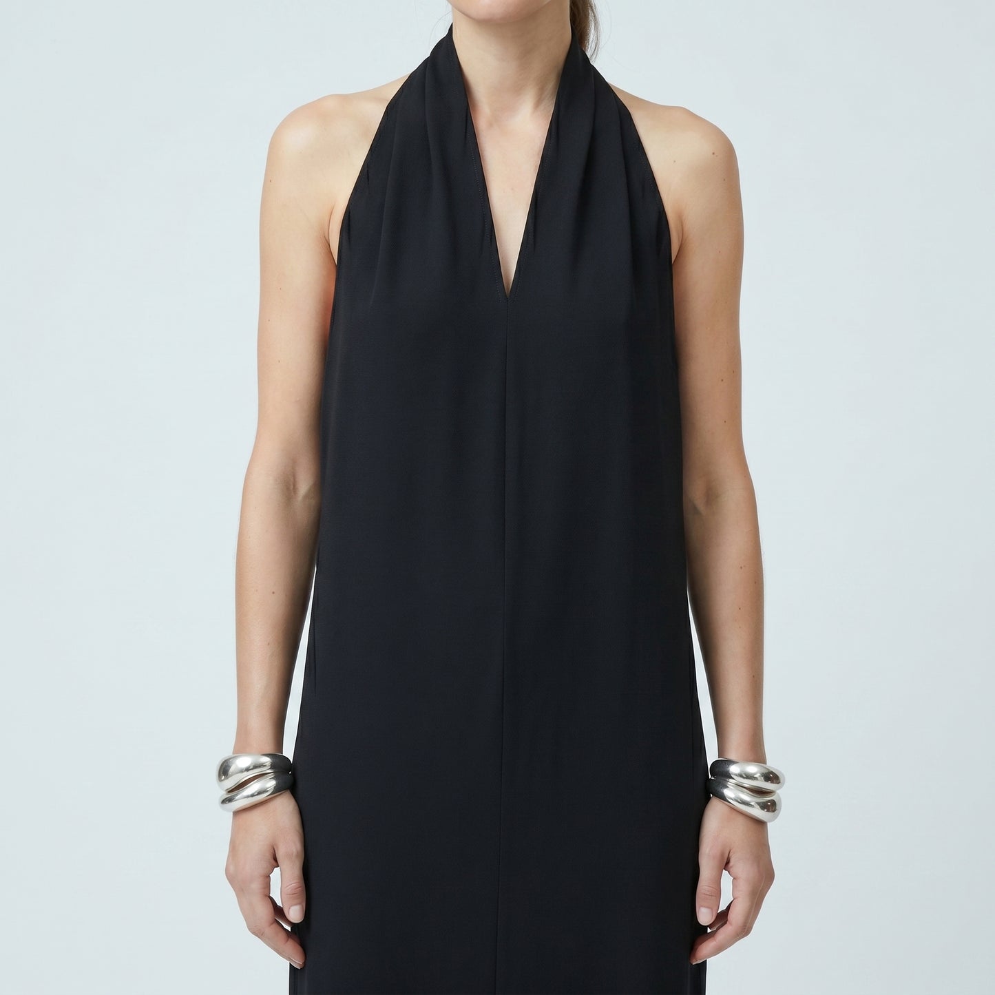 Halter Neck Bow Maxi Dress