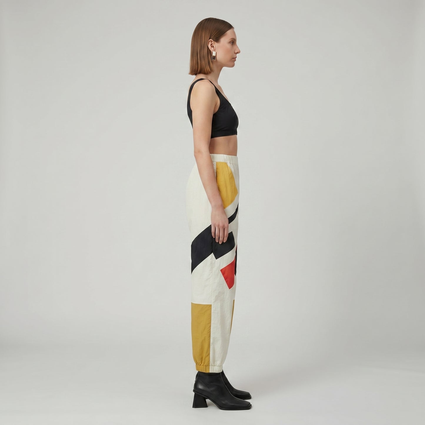 Abstract Geometric Jogger Trousers