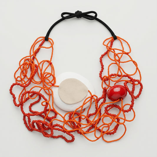 Artisan Beaded Statement Necklace