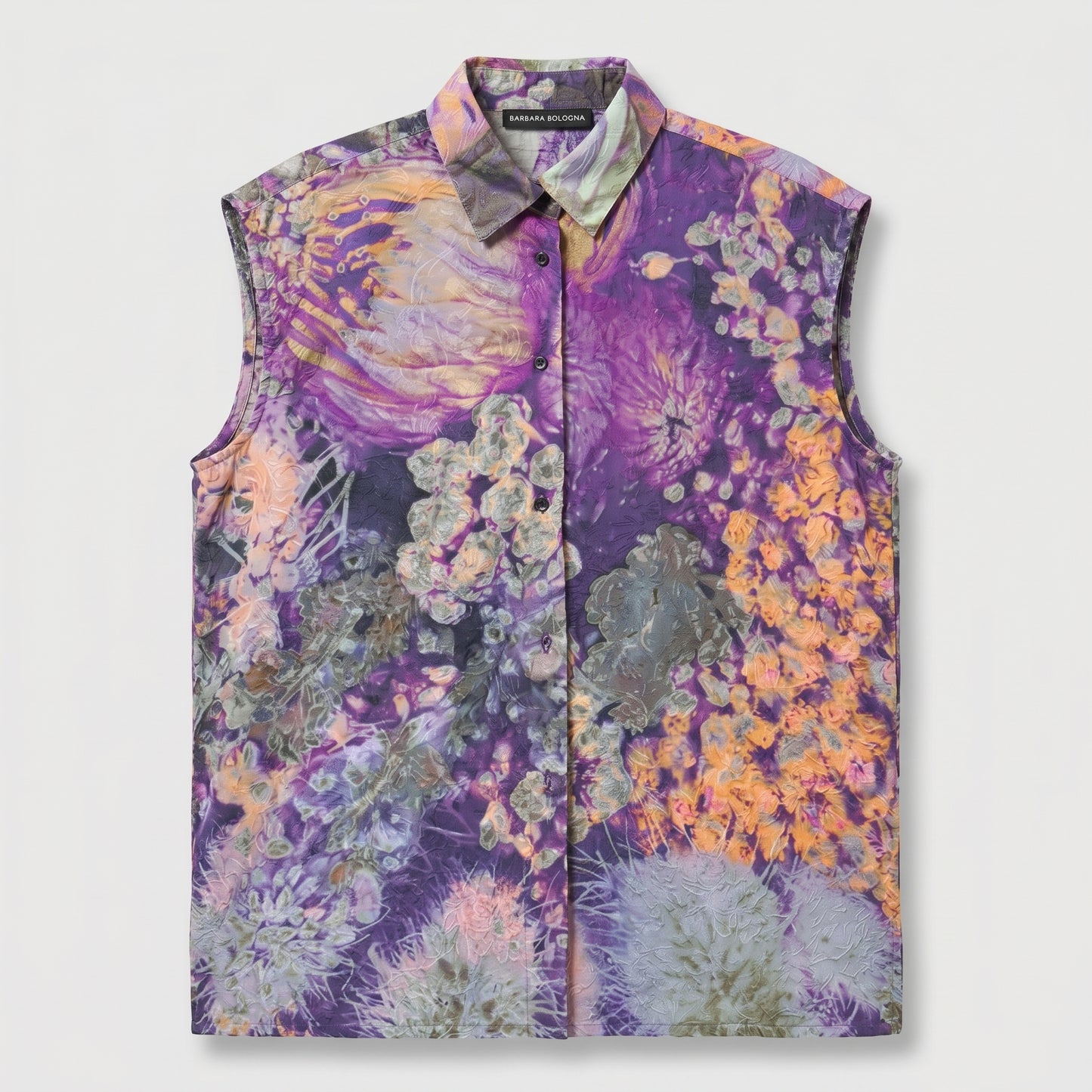 Abstract Print Sleeveless Shirt