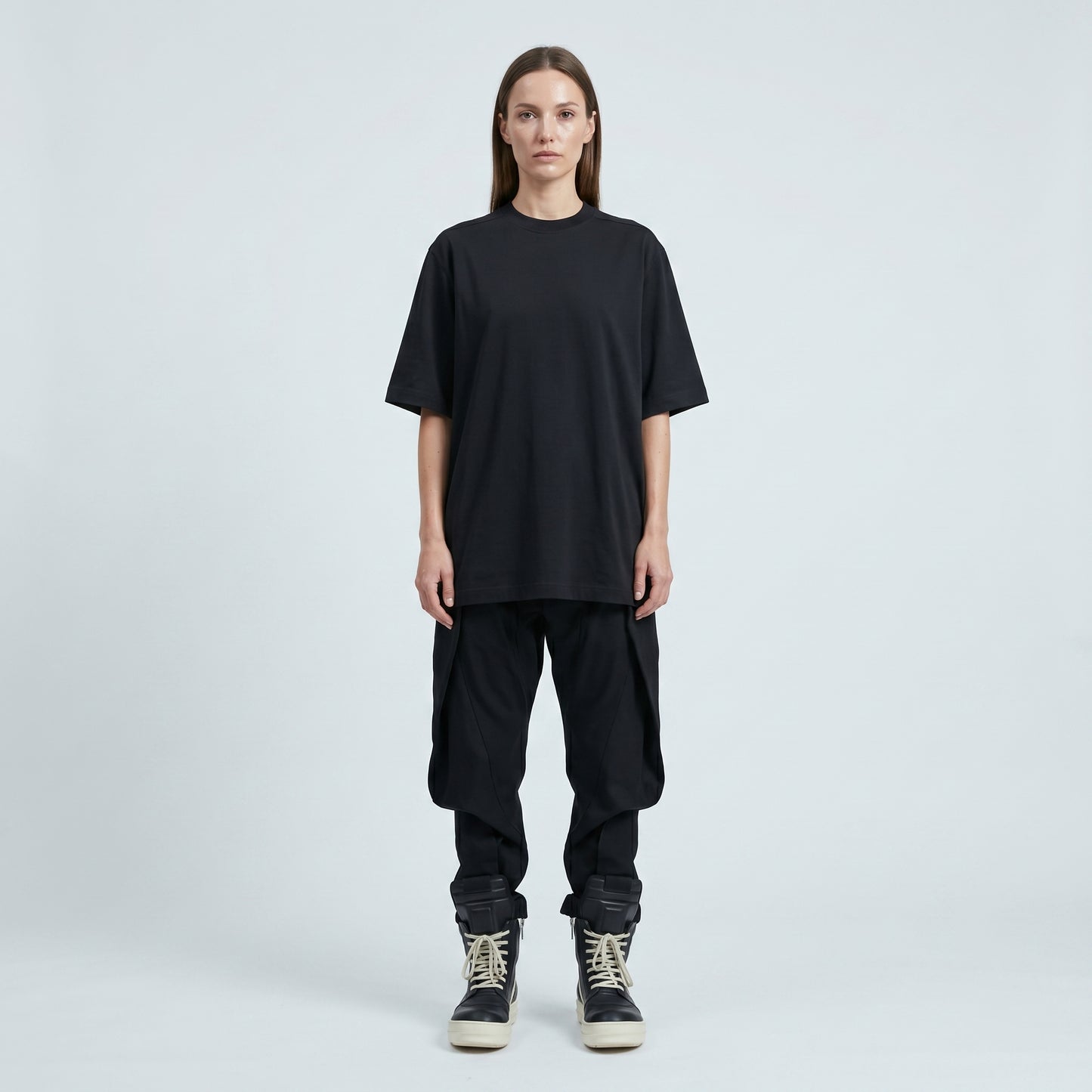Minimalist Black Crewneck Tee