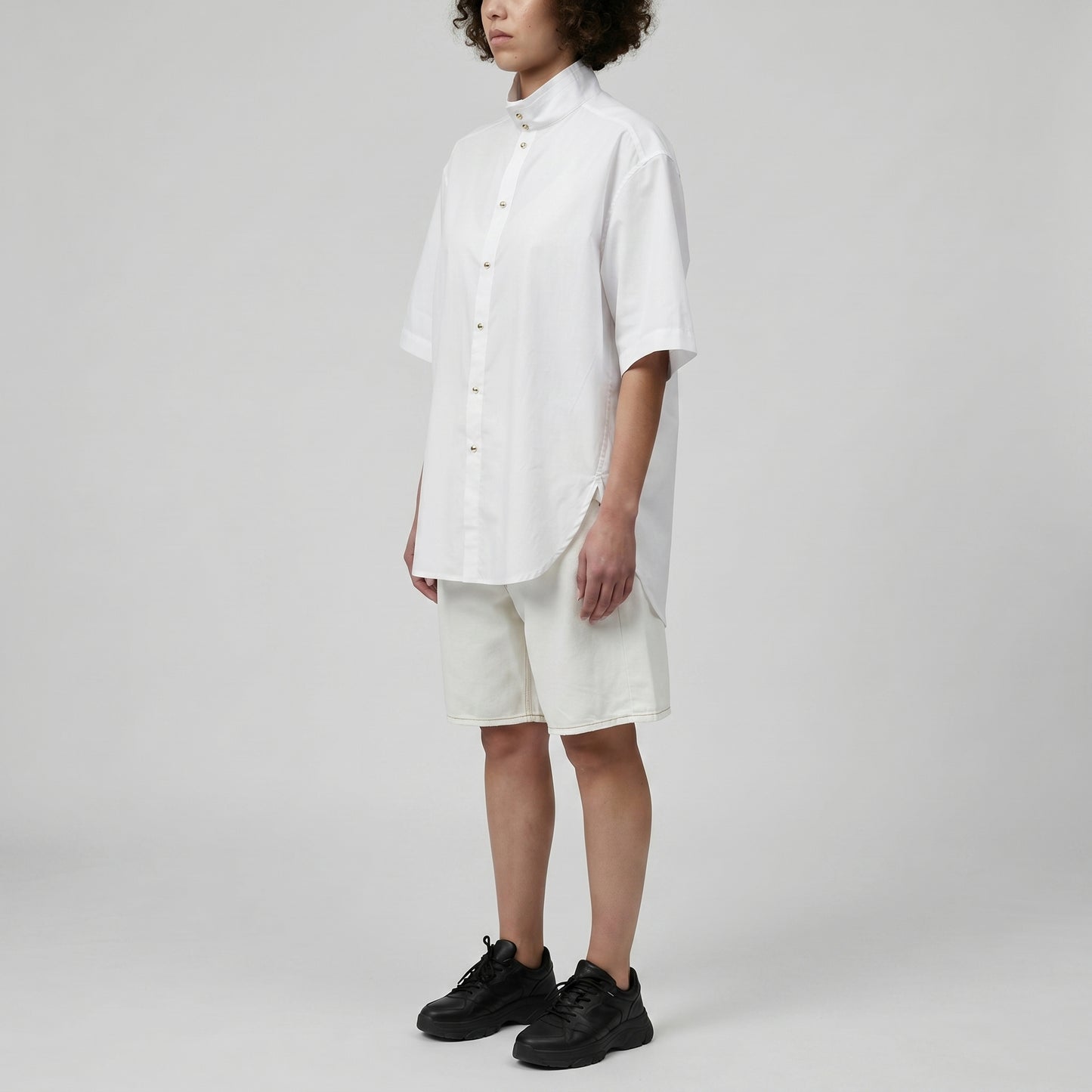 Minimalist Mandarin Collar Shirt