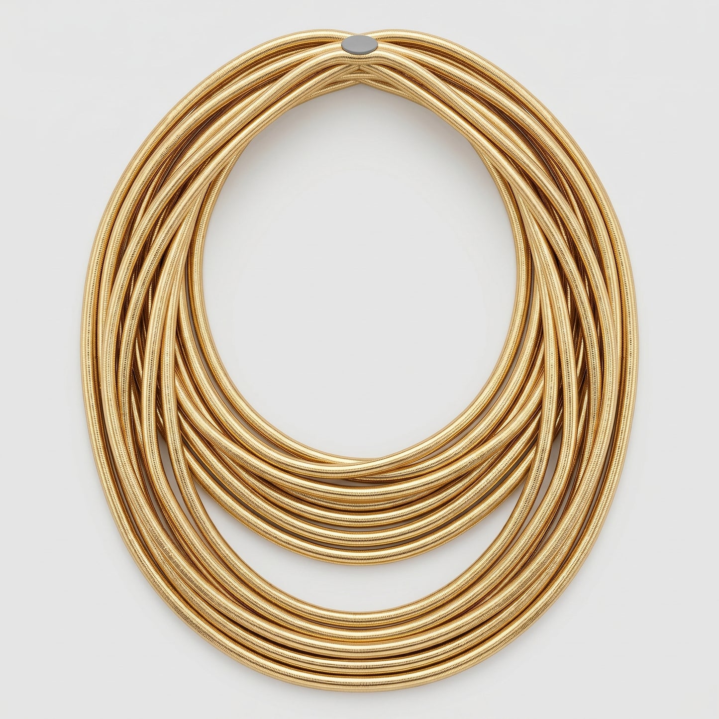 Multi-Strand Sculptural Gold Necklace