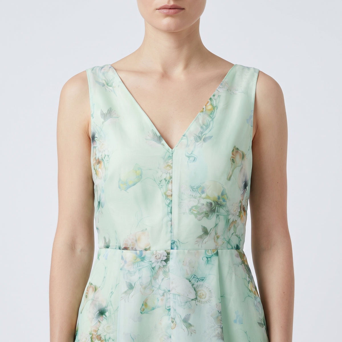 Floral Printed A-Line Dress