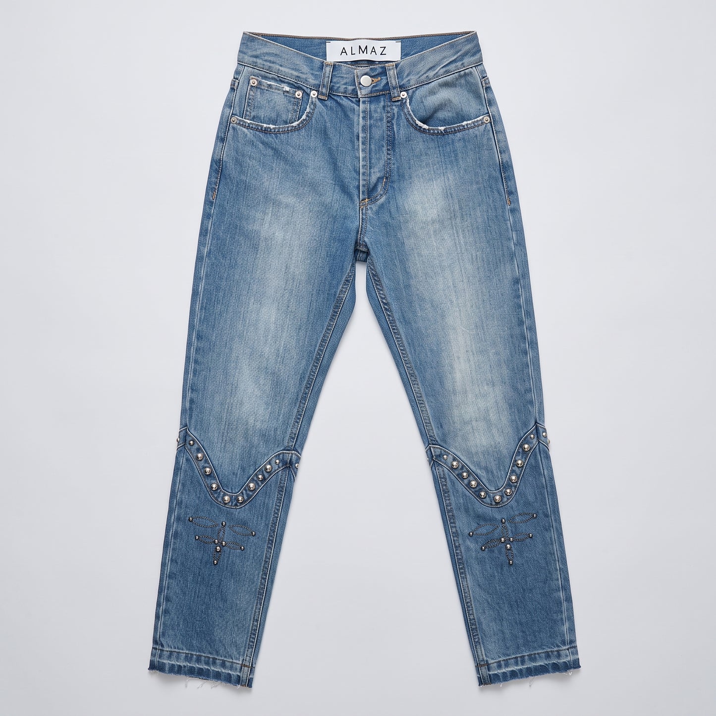 Embellished Slim Fit Denim Jeans