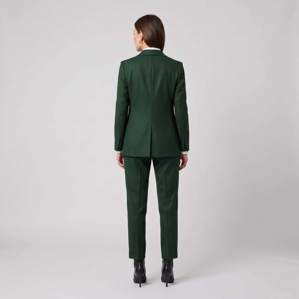 Tailored Emerald High-Waist Trousers