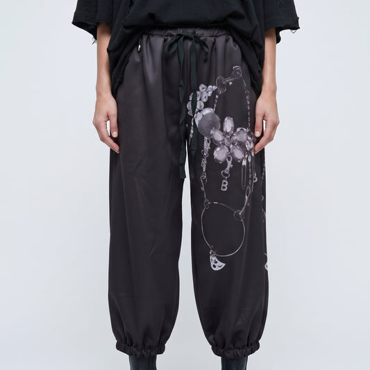 Graphic Print Cuffed Joggers