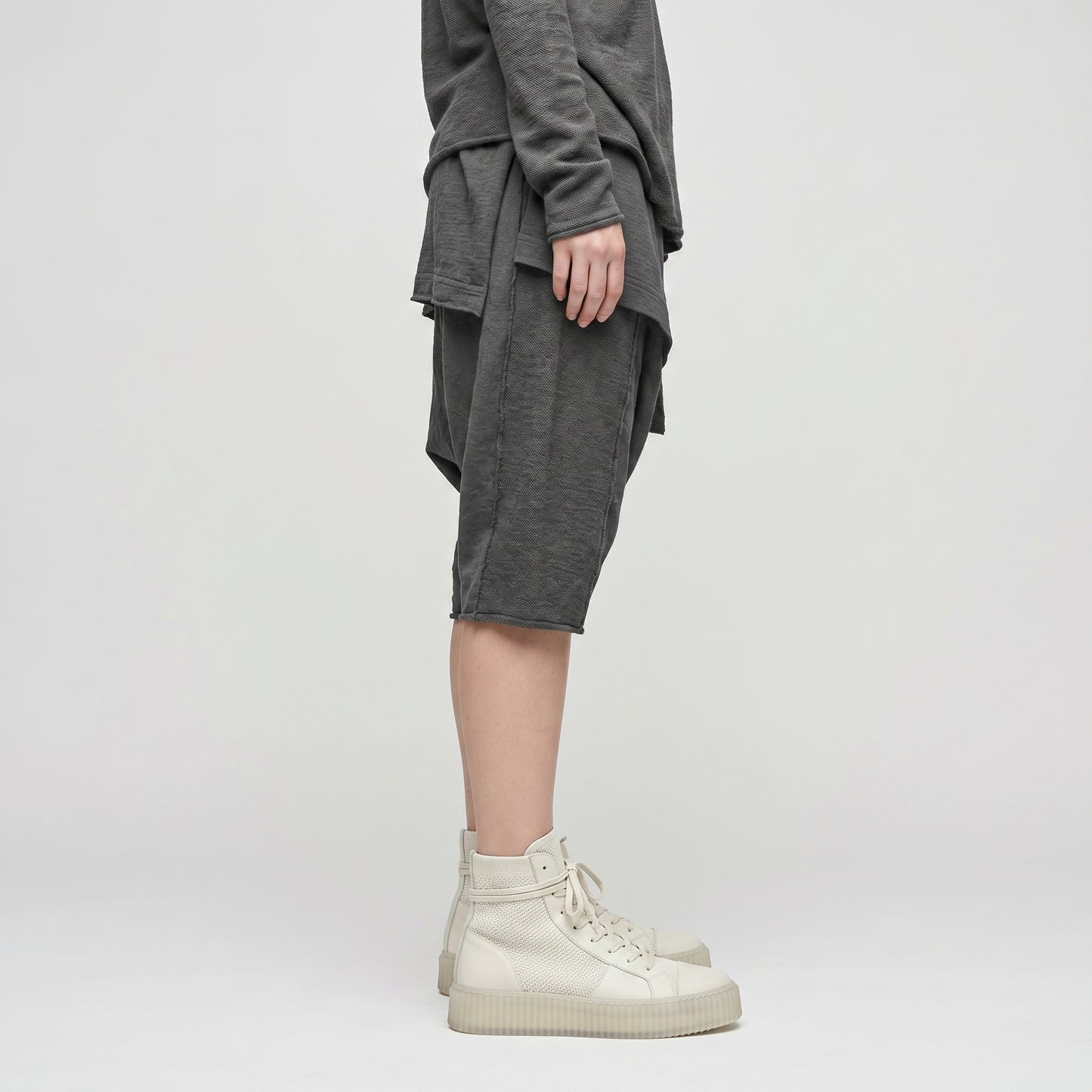 Modern Sculptural High Top Sneakers